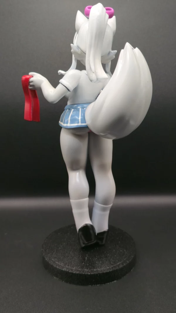 Tamamo-chan figurine painted back side